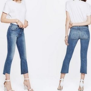 Mother Insider Crop Step Fray Jeans Not Rough Enough NWT $ Size 31